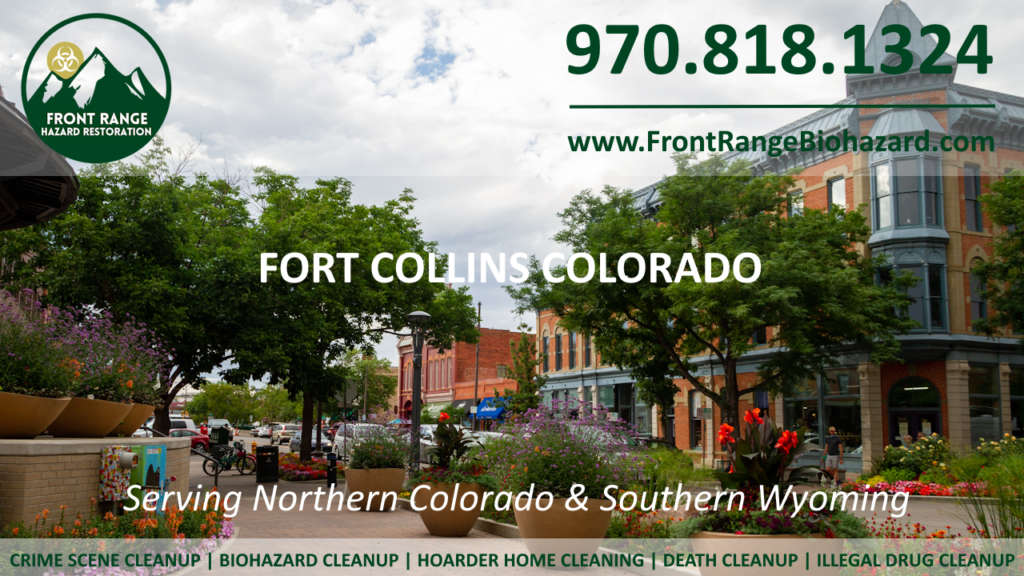 Downtown Fort Collins in Larimer Countyu Colorado